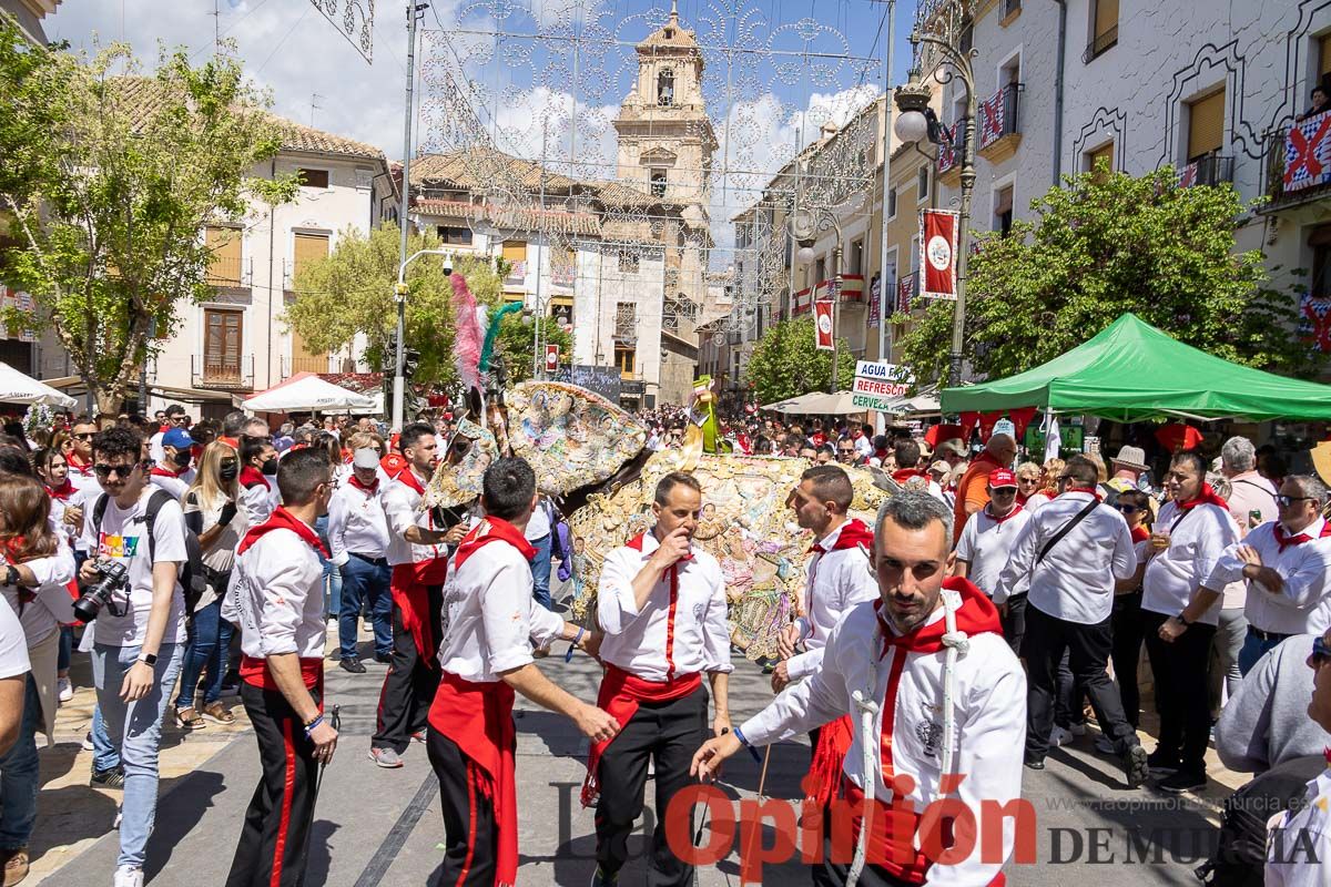 Recorrido Caballos del Vino día dos de mayo en Caravaca