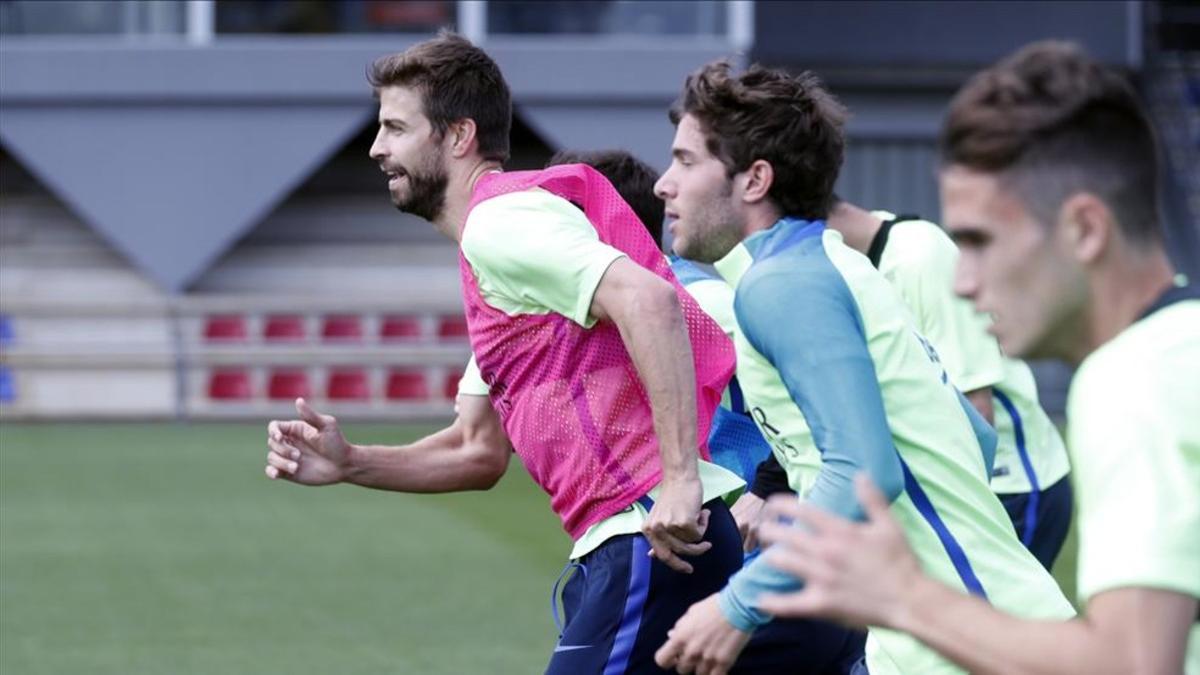 Gerard Piqué fue la ausencia destacada en el entrenamiento de este jueves