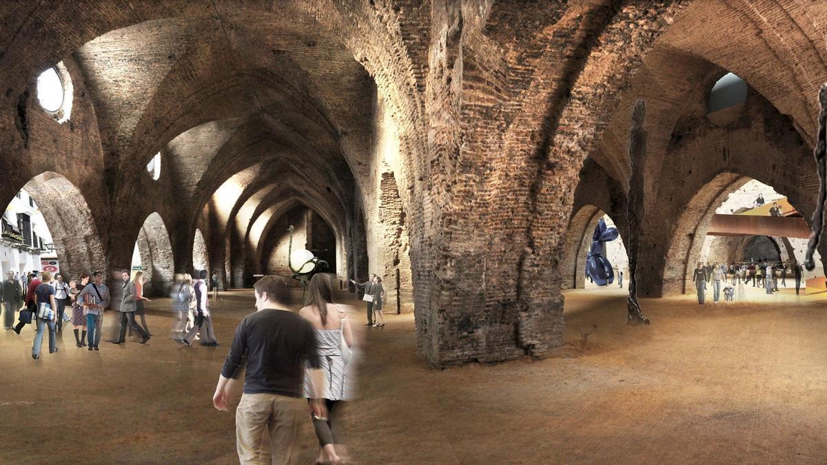 SRecreación virtual del proyecto del arquitecto sevillano Guillermo Vázquez para la conversión de las Reales Atarazanas de Sevilla.