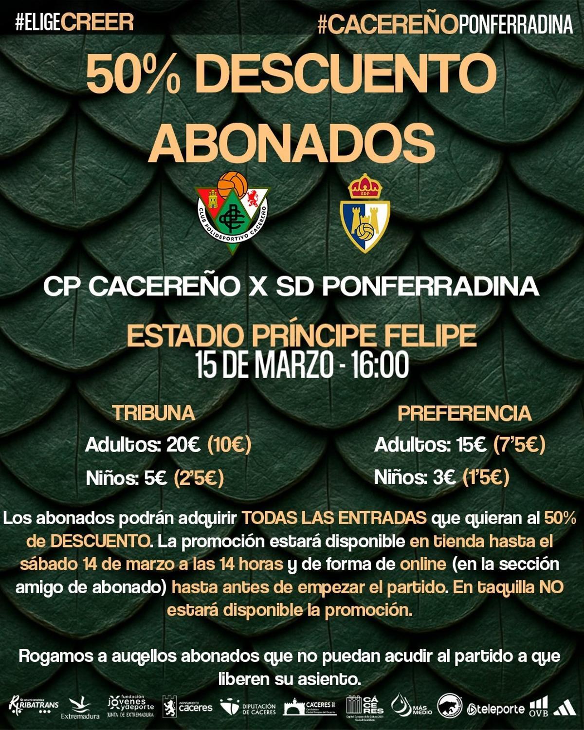 Cartel de la promoción.