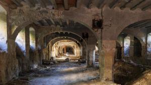 Imatge de l’interior de la Fàbrica dels Panyos captada en una visita per presentar la commemoració dels 200 anys de la factoria