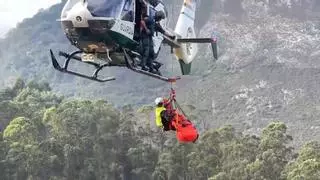 Rescates en las paredes del Urriellu con 31 especialistas y helicópteros: la Guardia Civil se entrena en Asturias