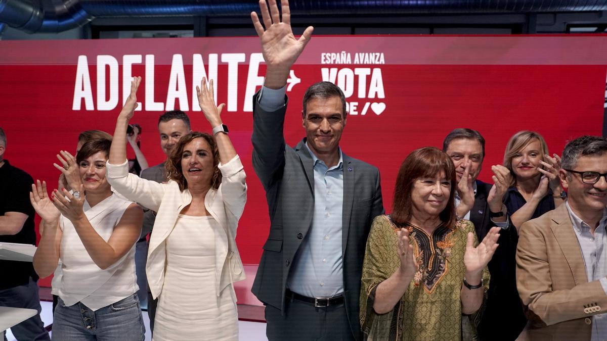 Pedro Sánchez, en la presentación del programa electoral del PSOE.