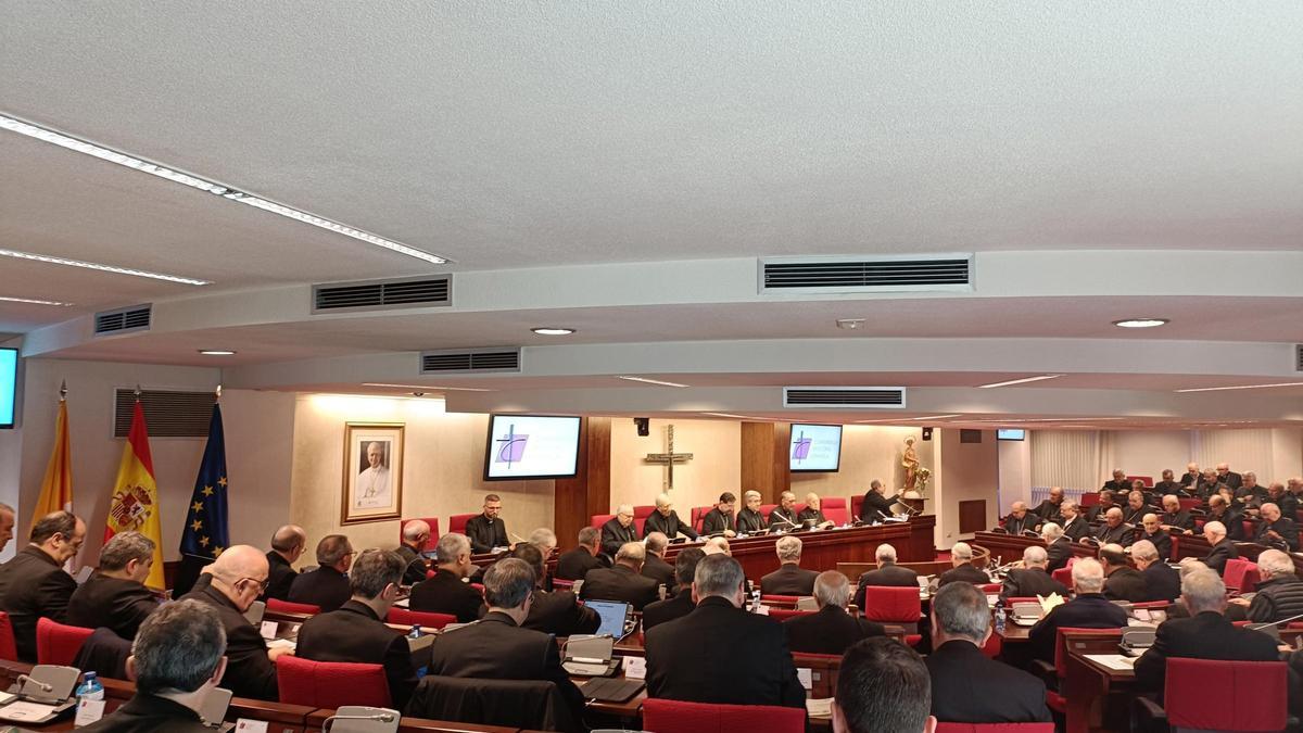 Los obispos reunidos en Asamblea Plenaria, este martes 18 de noviembre.