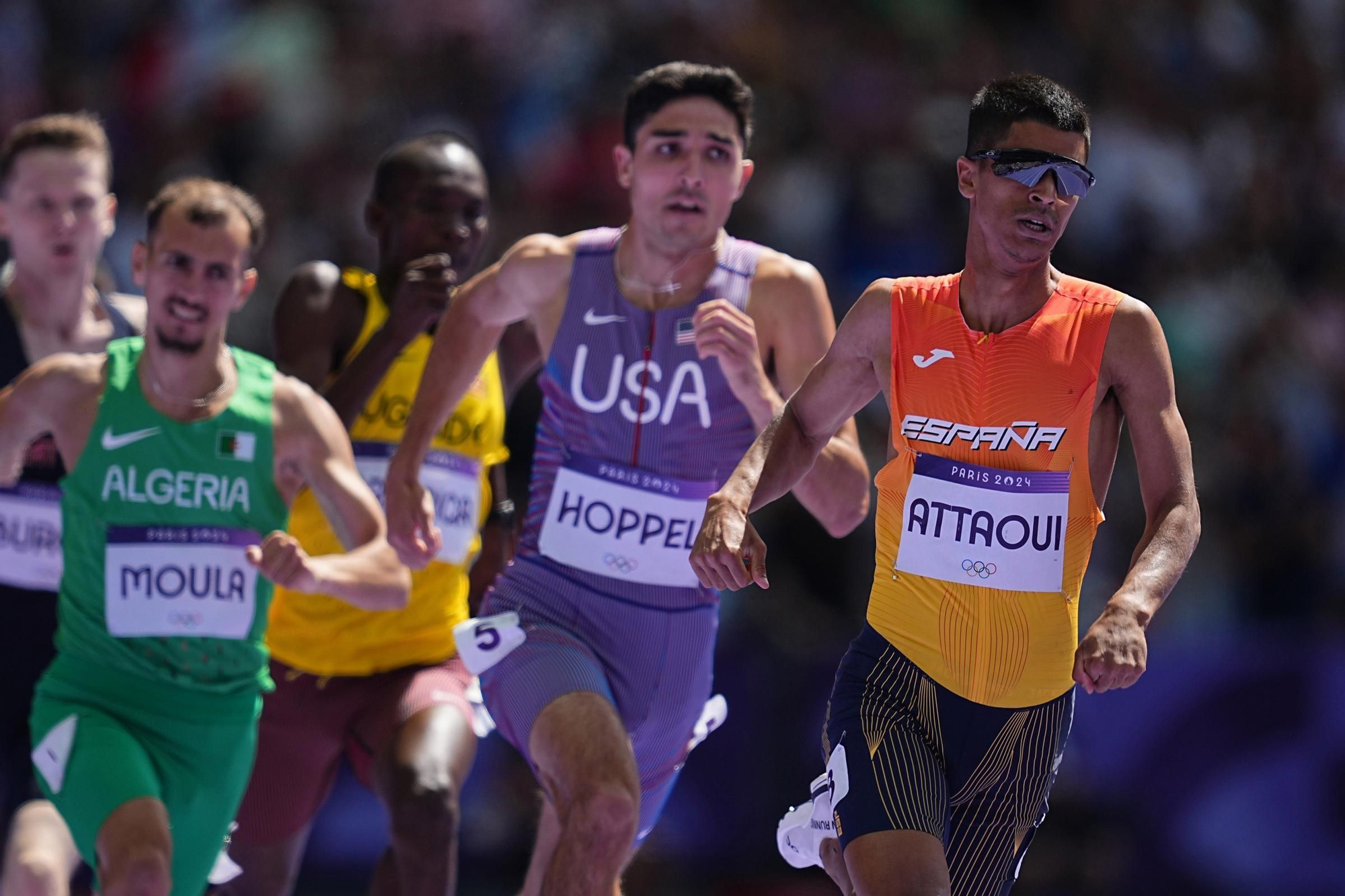 Mohamed Attaoui durante los Juegos Olímpicos de París