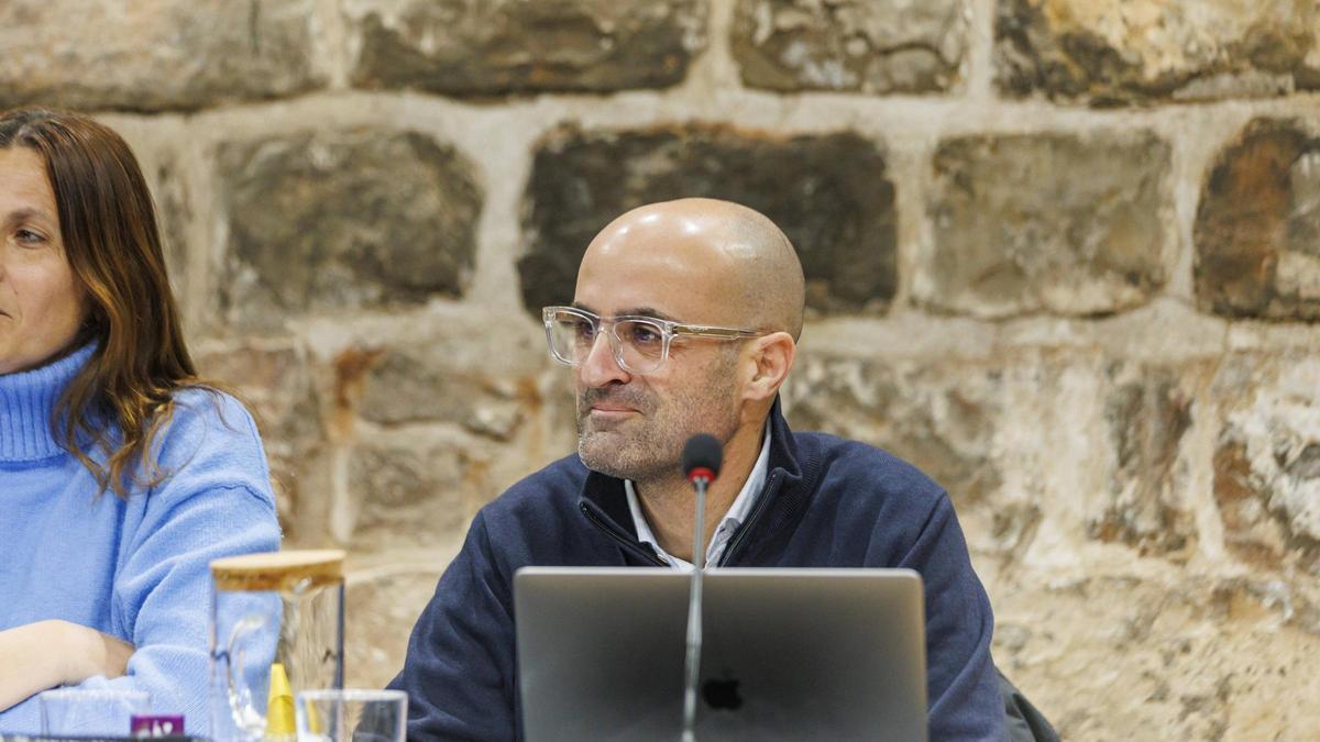 Jordi Soteras, en el ple municipal en el qual va prendre possessió de l'acta de regidor