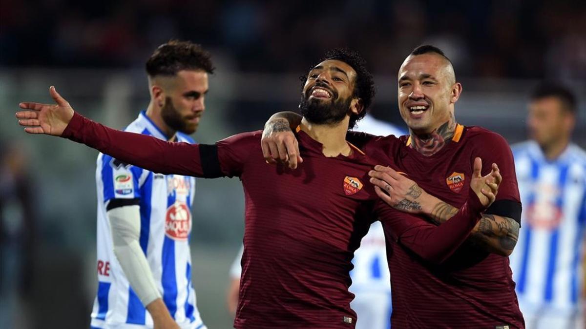 Salah marcó por duplicado en Pescara