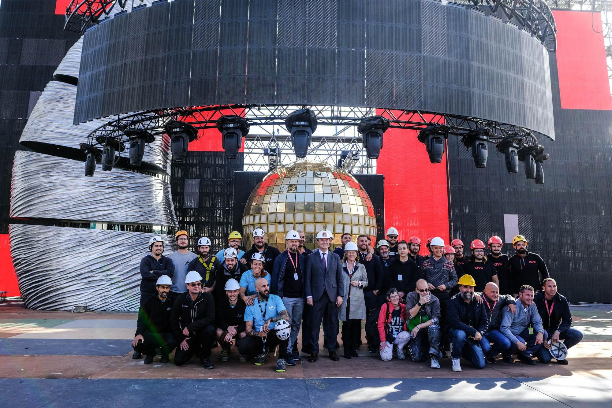 Visita al escenario de Studio 54 del Carnaval de Las Palmas de Gran Canaria