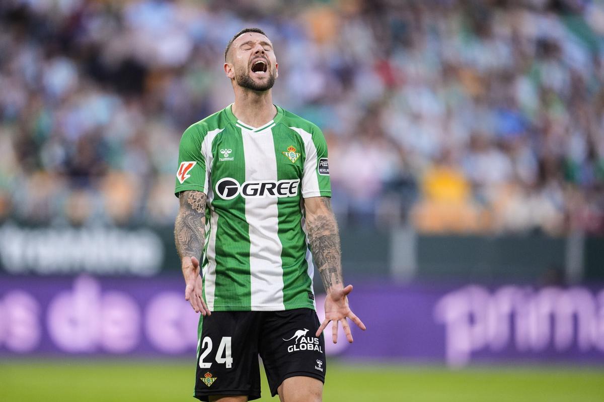 Aitor Ruibal, durante el partido de LaLiga EA Sports disputado entre el Real Betis y el RC Celta de Vigo en el estadio de La Cartuja