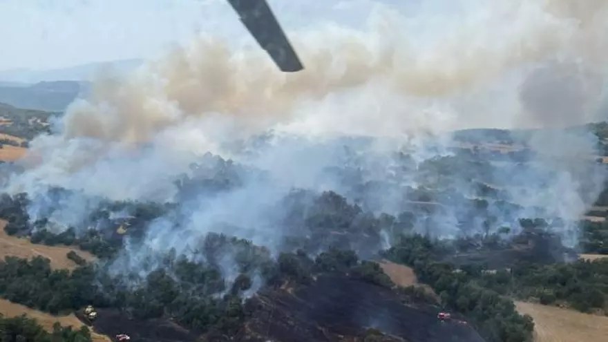 Incendi a Pinell, al Solsonès