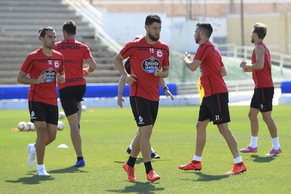 El Dépor prepara en Benidorm el partido del Elche