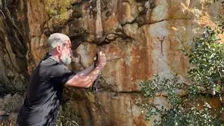 Descubren unas pinturas atribuidas al arte rupestre junto al Camino Mozárabe en Alcaracejos