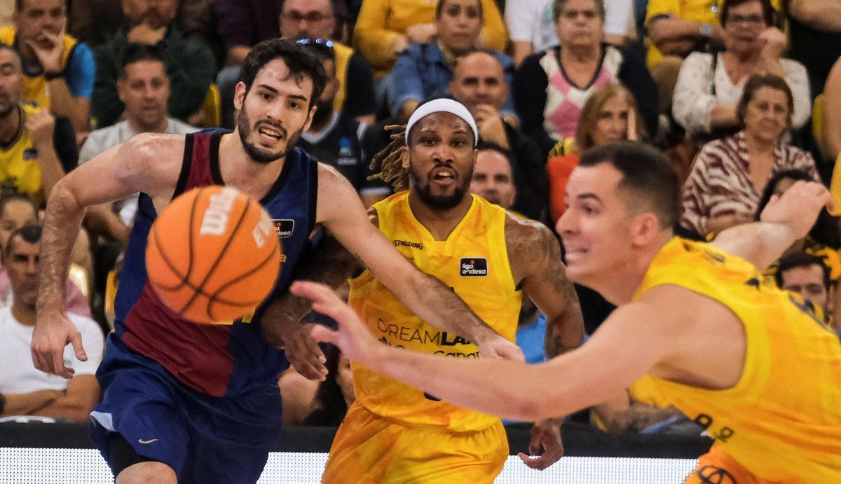 El Barça sufrió, con Abrines lesionado, pero se llevó la victoria ante el Gran Canaria