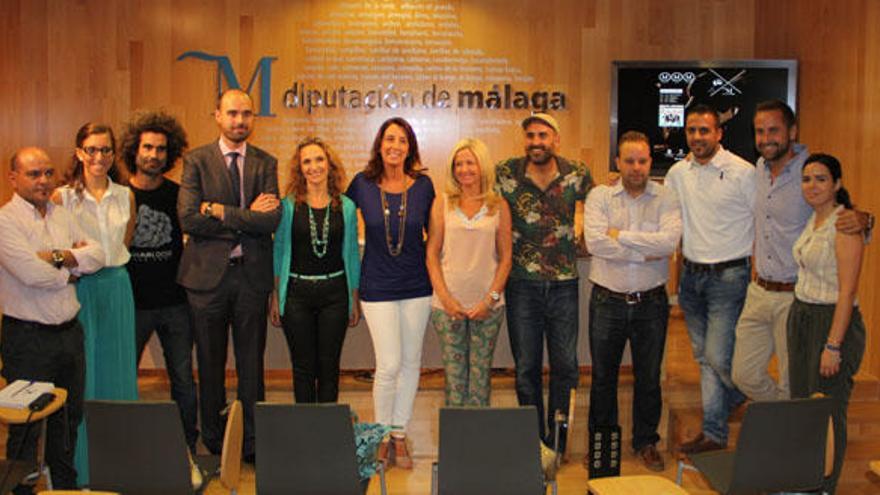 Organizadores y jurado del certamen, en la presentación.