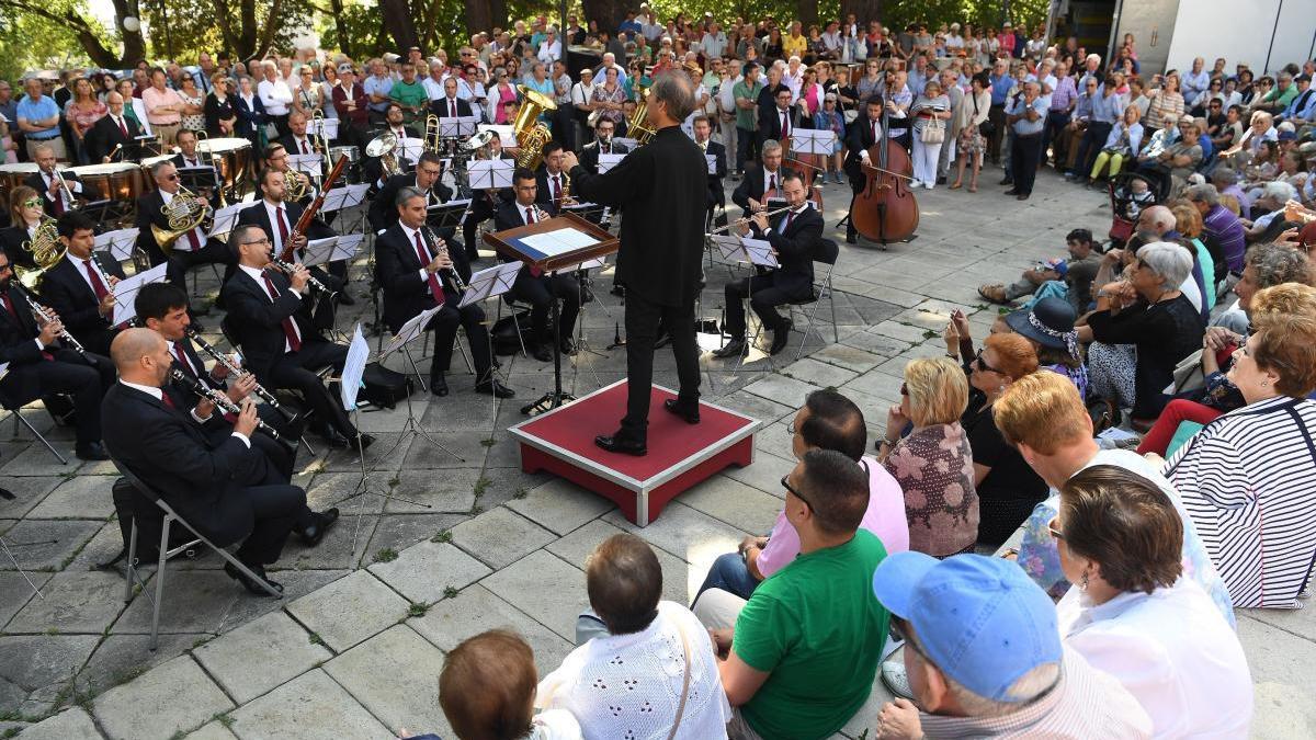 Concierto de la Banda Municipal en Santa Margarita en 2018.