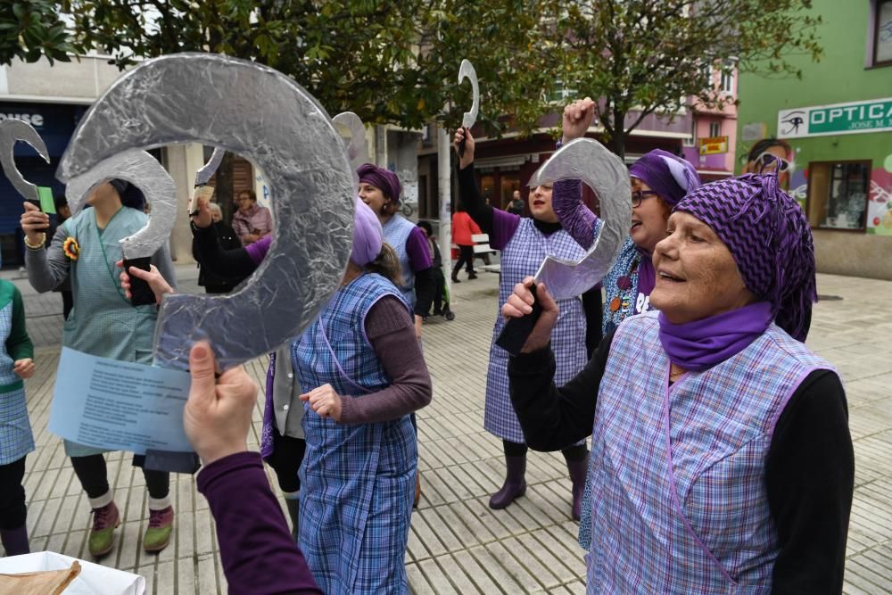 'Choqueirada' feminista en Sada