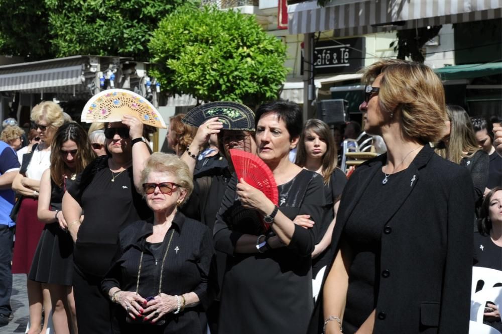 Coronación de la Virgen de la Soledad en la plaza Belluga