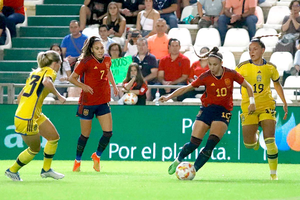 Las imágenes del España - Suecia femenino