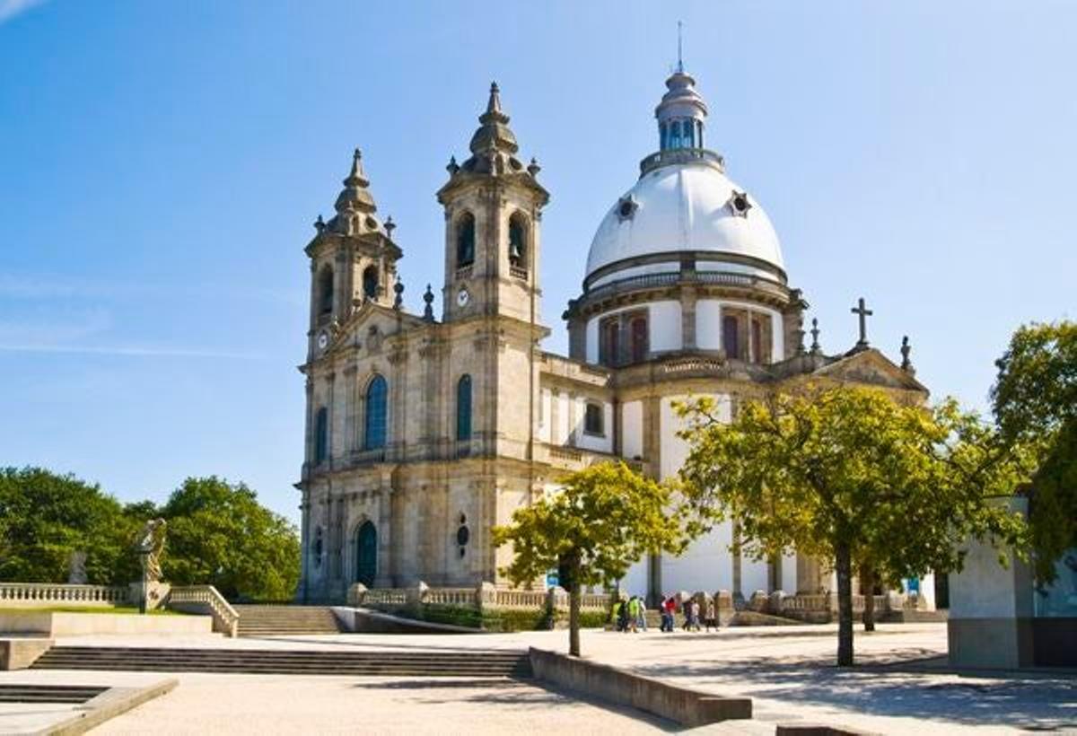 El Santuario Sameiro en la ciudad de Braga