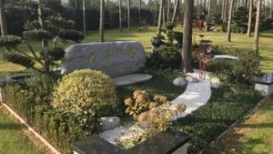 Simulación de una tumba del proyecto de cementerio chino de Monistrol de Calders.