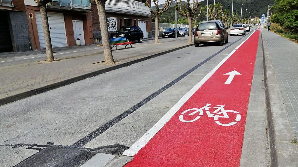 Amb la intervenció que s&#039;hi ha fet, l&#039;avinguda disposa ara d&#039;un carril bici