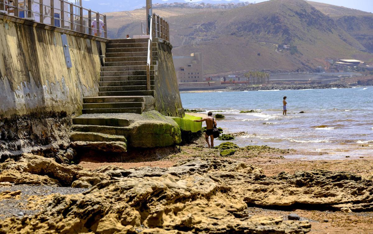 Las capas fósiles de Las Canteras, al descubierto