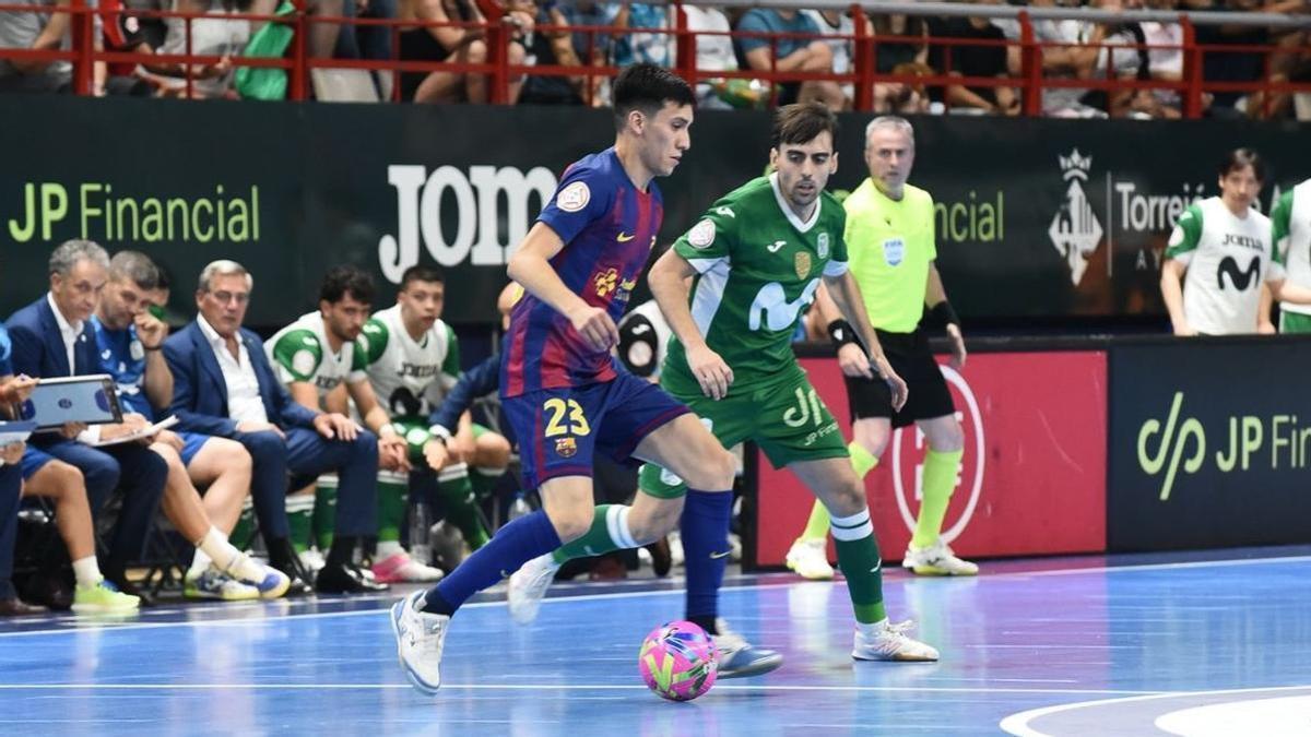 Un Barça pletórico tumba al Movistar Inter en la prórroga y se mete en la final de la Liga (5-6)