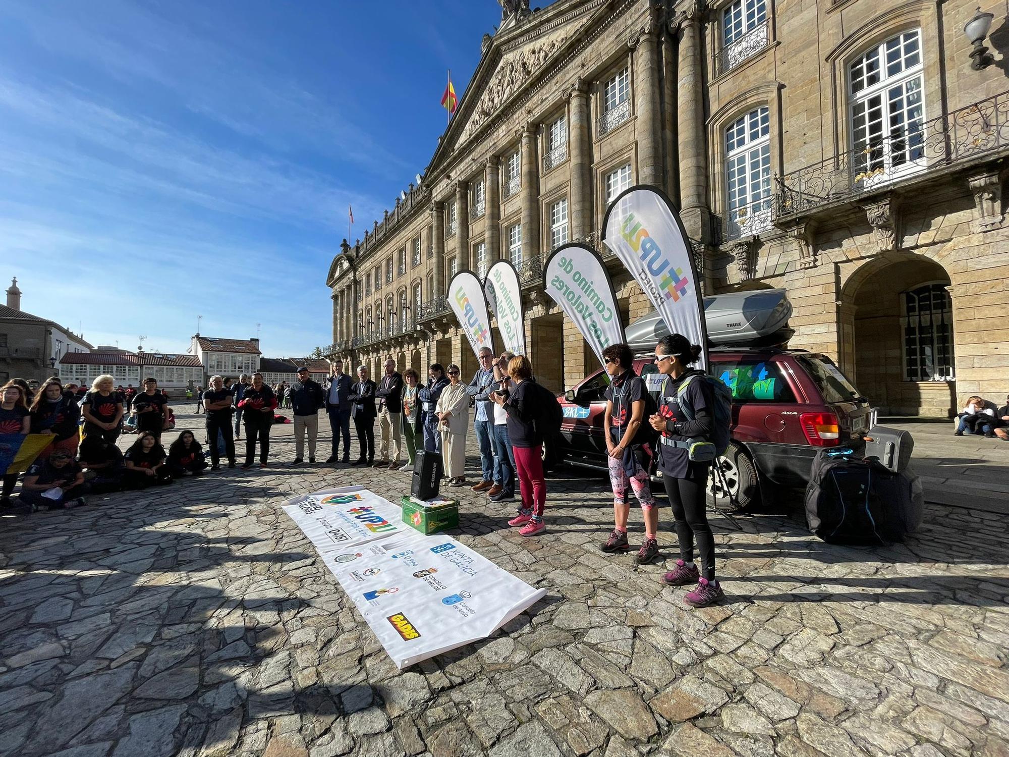 Menores canarios hacen el Camino de Santiago