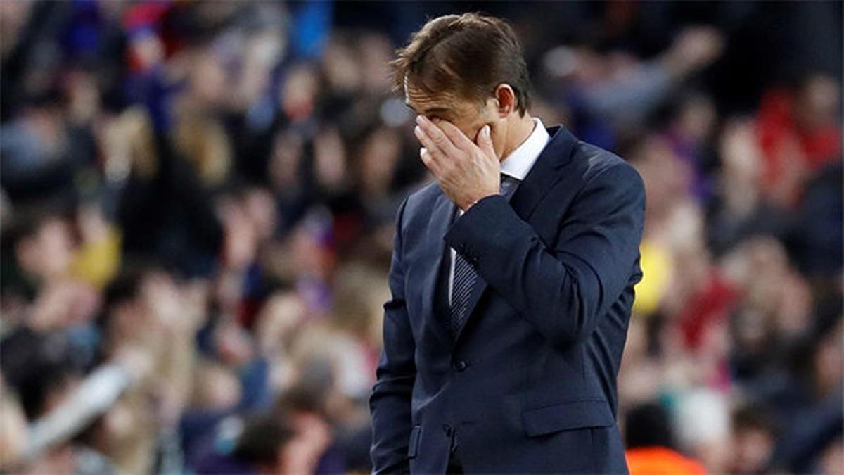 El calvario de Lopetegui durante la debacle blanca