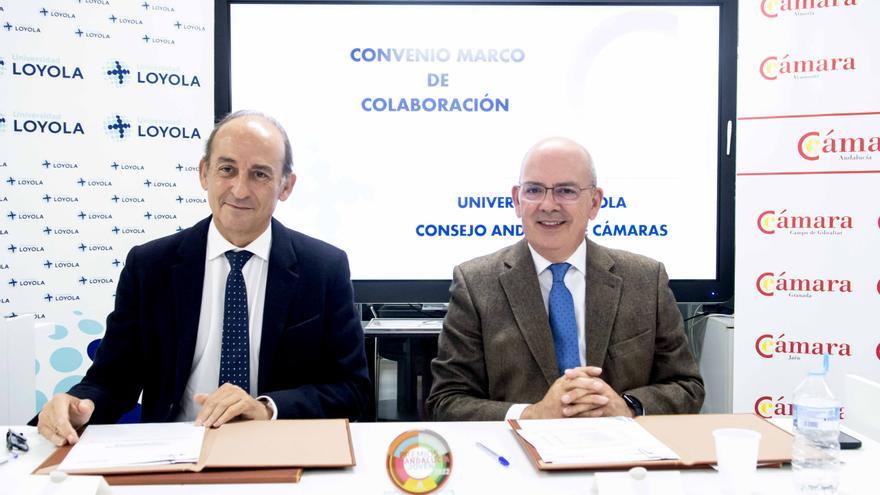 Las Cámaras de Comercio de Andalucía y Universidad Loyola acuerdan conectar a sus estudiantes con las empresas