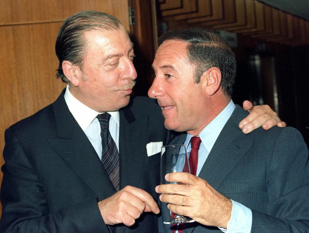 Vizcaíno Casas con Alfredo Landa.