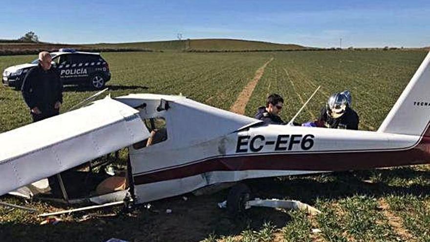 Madrid Dos ferits greus en un aterratge d&#039;emergència d&#039;un ultralleuger