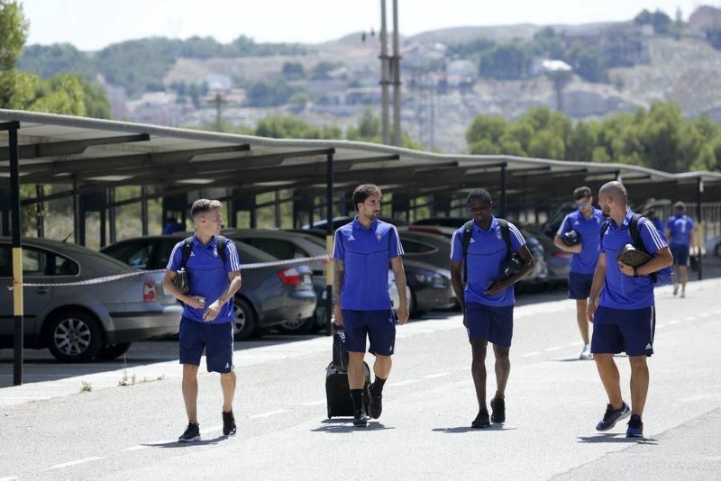 Salida del Real Zaragoza hacia Boltaña