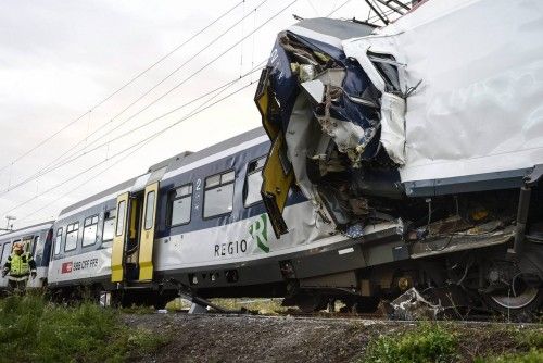 CHOQUE DE TREN AL OESTE DE SUIZA