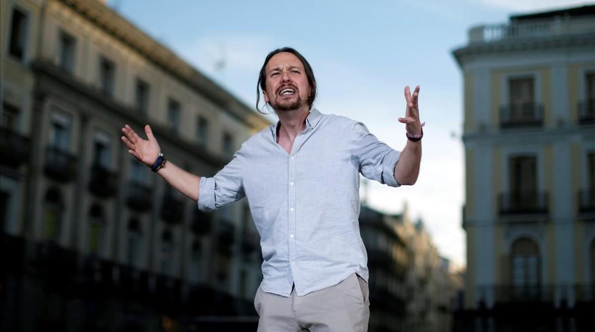 undefined38524581 podemos  we can  party leader pablo iglesias delivers his sp170523181925