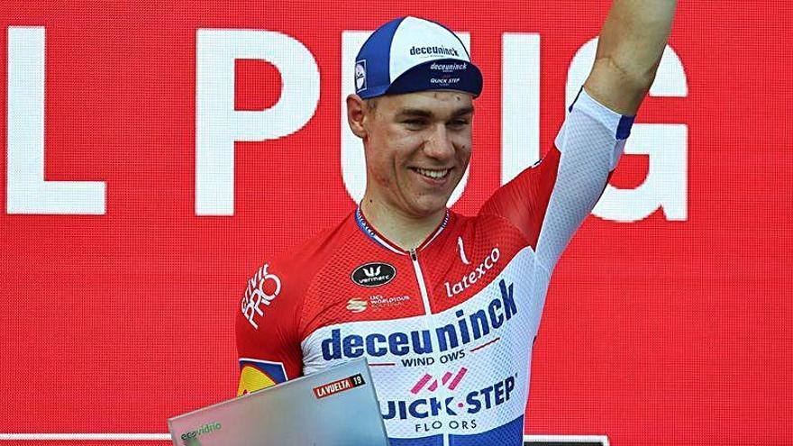 Fabio Jakobsen, ganador de la etapa entre Cullera y El Puig de la Vuelta a España 2019