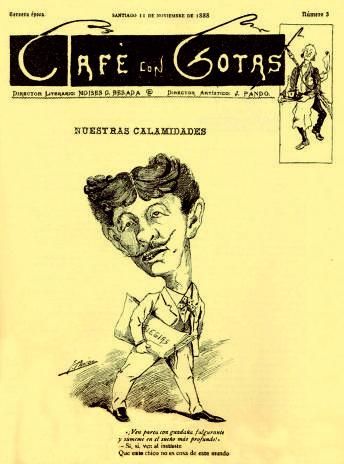 Revista “Cafe con gotas” (Santiago 1888).   | // ARQUIVO DO AUTOR