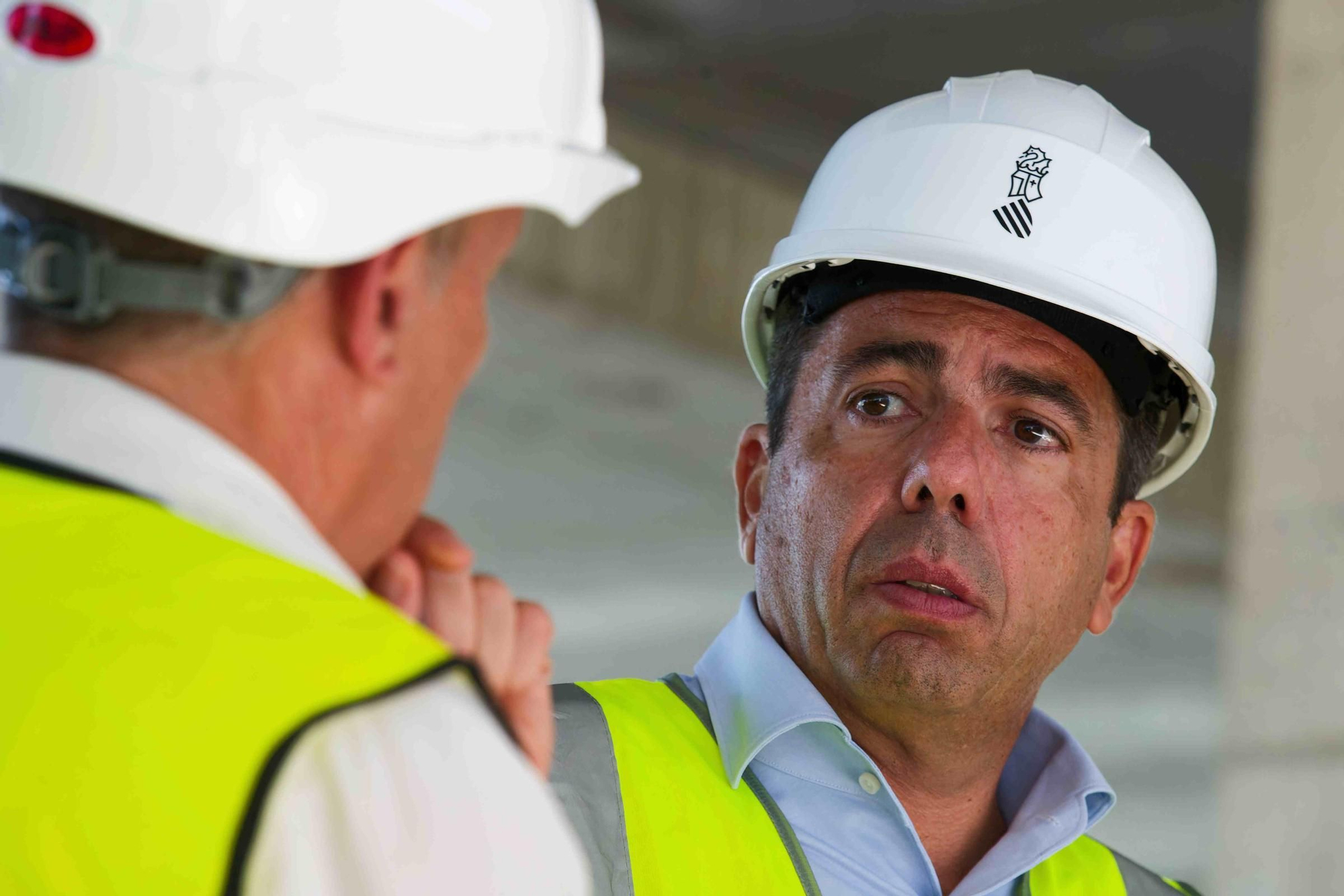 Visita de Mazón al futuro IES Jaume I de Burriana