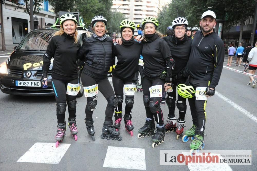 Murcia Maratón. Salida patinadores