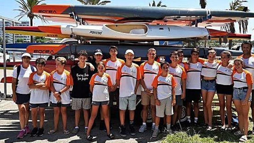 El Club Nàutic Sant Antoni consigue 23 medallas en el Balear de pista en Mallorca