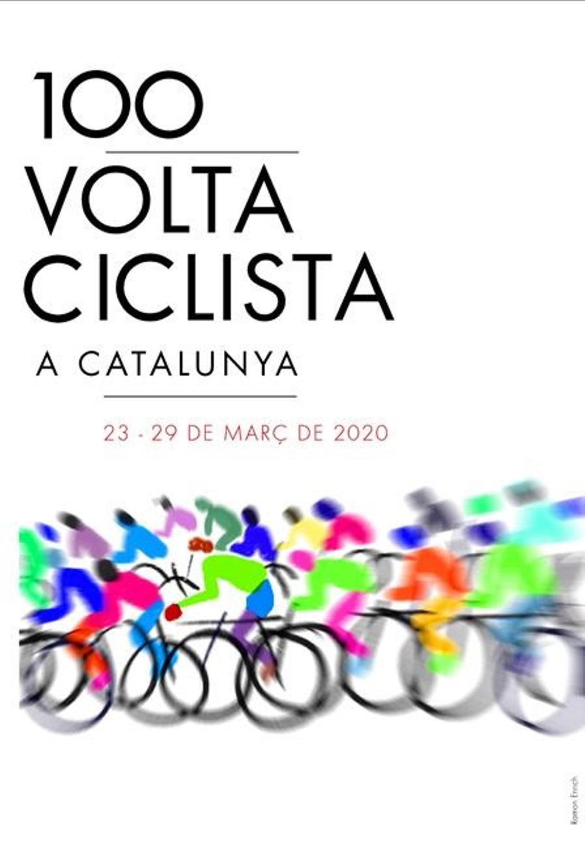 Cartel de la Volta Ciclista a Catalunya del 2020, edición suspendida por el coronavirus.