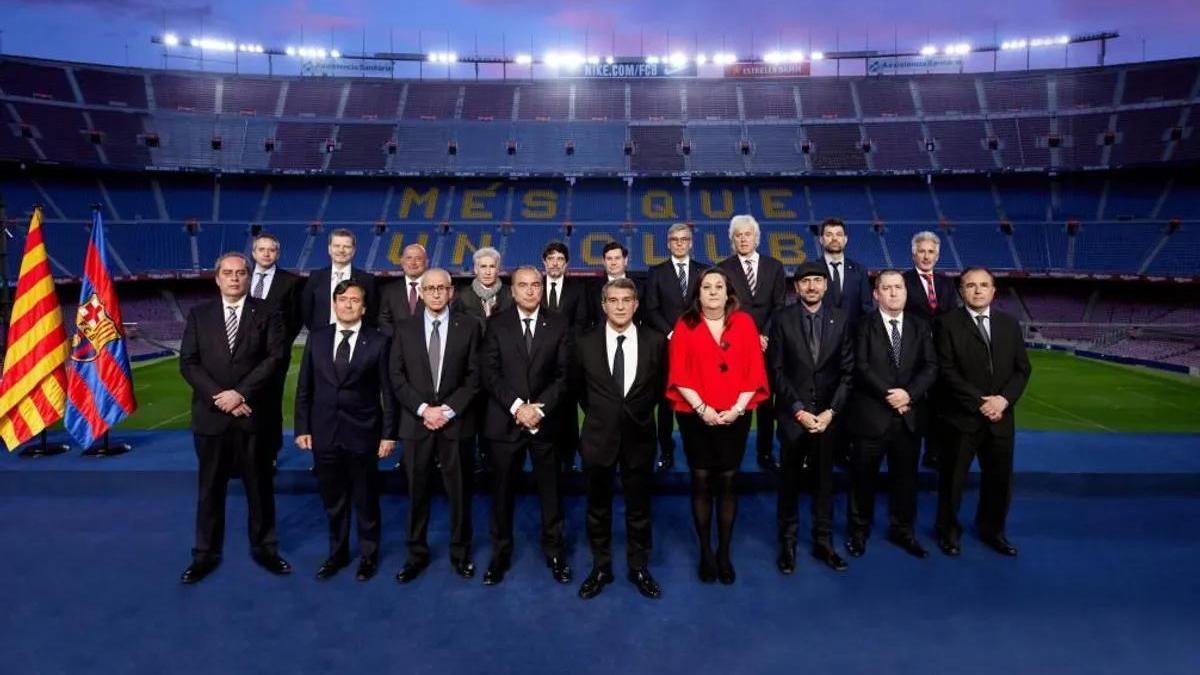 La junta directiva del Fútbol Club Barcelona.