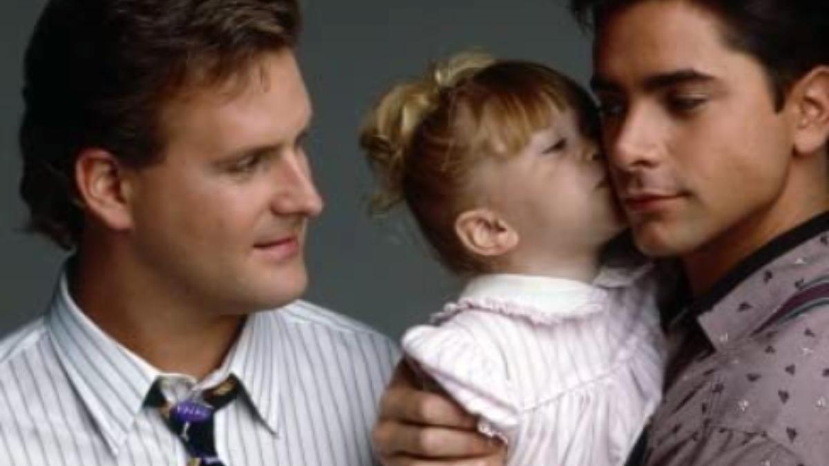 Padres forzosos: Dave coulier, John Stamos y Mary-Kate Olsen