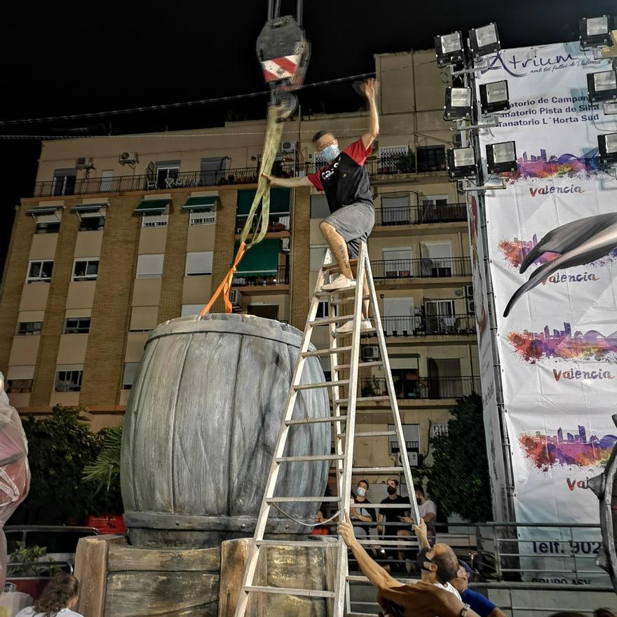 Fallas 2021. Antiga y Pilar llegan al 24 de agosto con la plantà avanzada