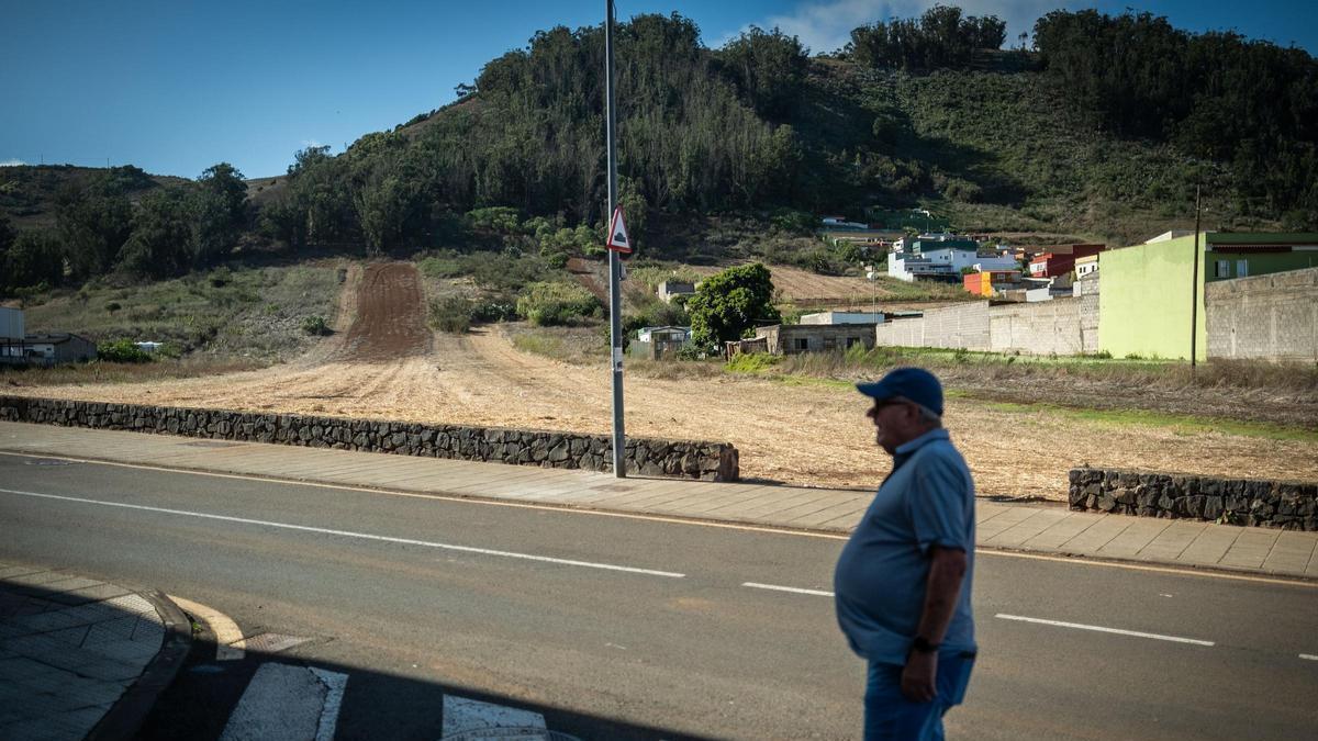 Las huertas en las que se construirá la futura plaza.