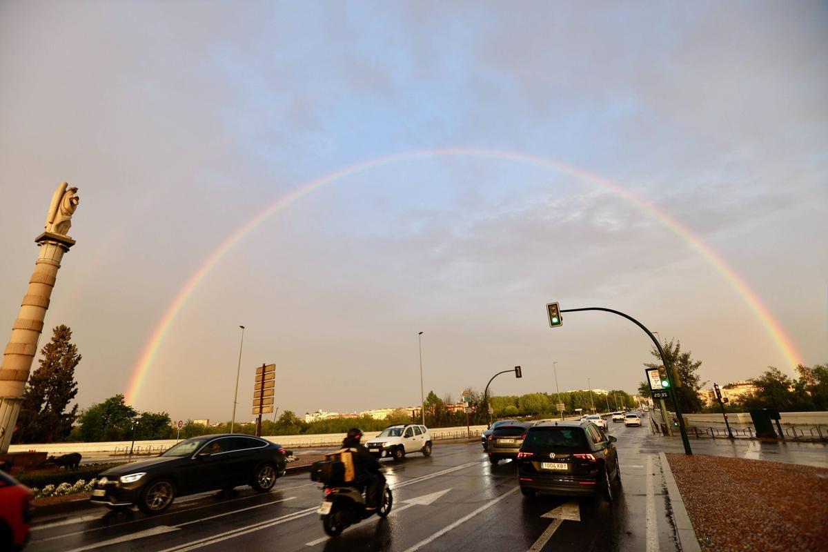 El espectacular doble arcoiris que ha cruzado Córdoba
