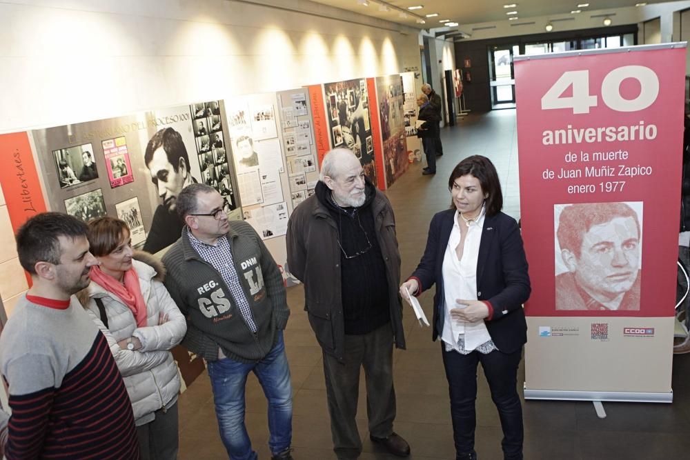 Exposición sobre Juan Muñiz Zapico en el Centro Municipal de El Llano, Gijón