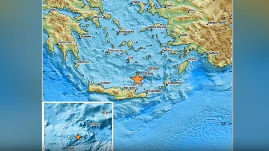 Un terremoto de magnitud 6,1 sacude la isla de Creta, en Grecia
