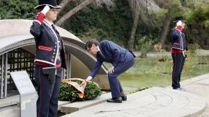 El president Salvador Illa, en el homenaje a Lluís Companys el pasado mes de octubre