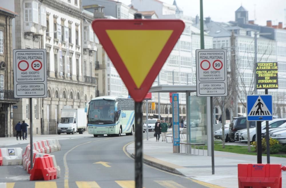 La Marina, cortada al tráfico en superficie